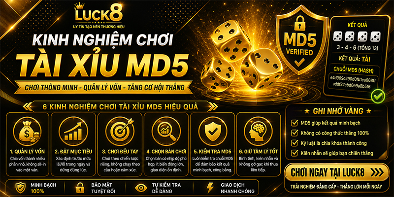 Kinh Nghiệm Chơi Tài Xỉu MD5
