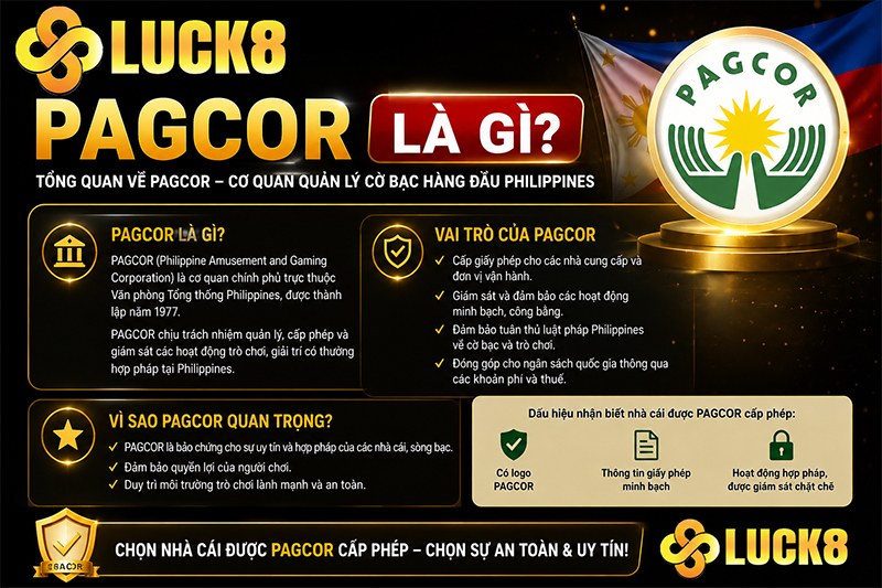 PAGCOR là một tổ chức uy tín